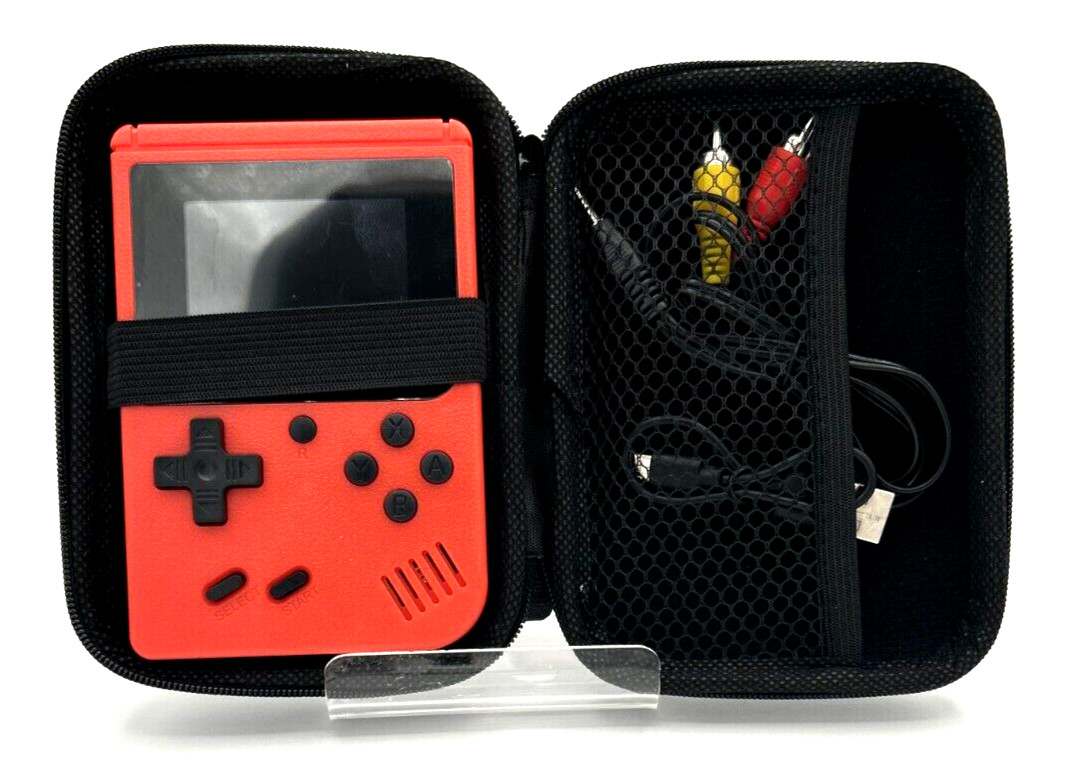 Game Box Plus- Hand Held Game System Red With Controller and Carrying Case