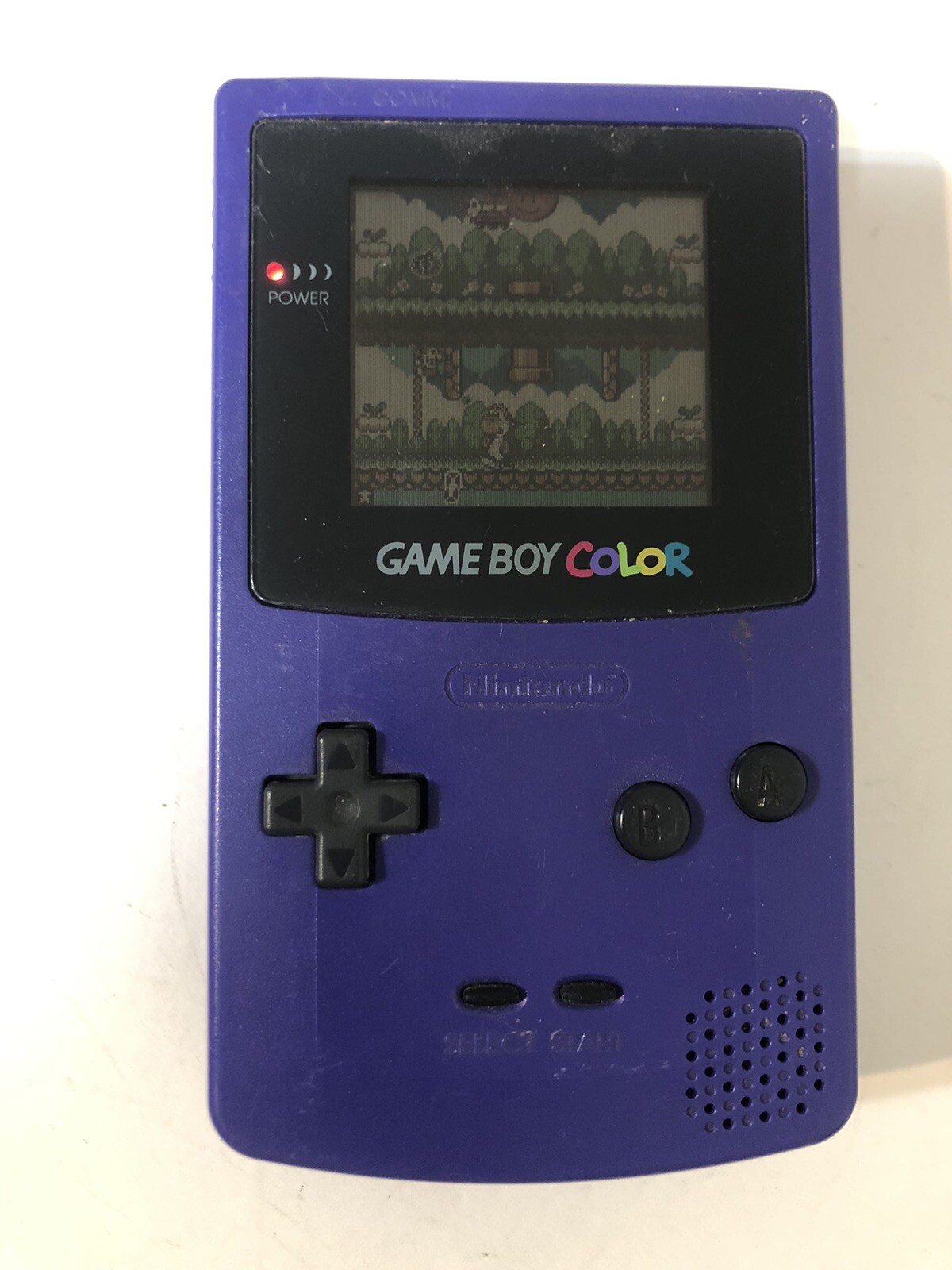 Nintendo Game Boy Color CGB-001 – Purple – 100% OEM -Tested Working but no cover