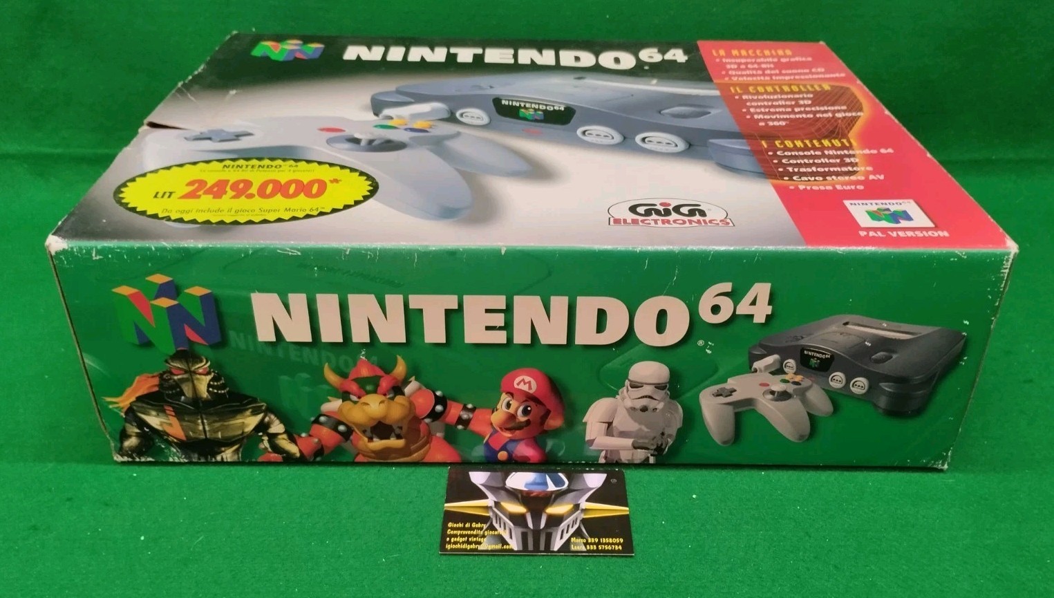 Nintendo 64 Console + Super Mario 64 Included # NUS-001 (eur) PAL 1997 Japan GiG