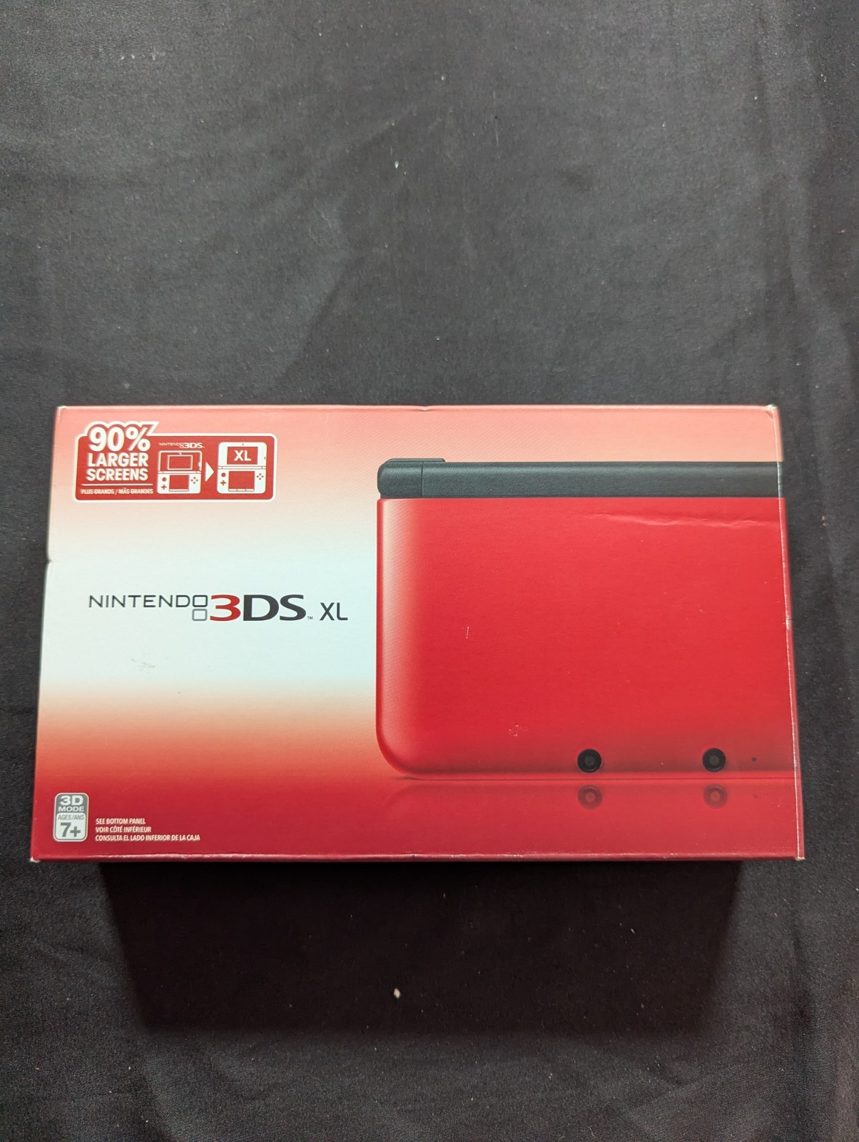 Nintendo 3DS XL Red Black Handheld Console CIB Matching Serials US