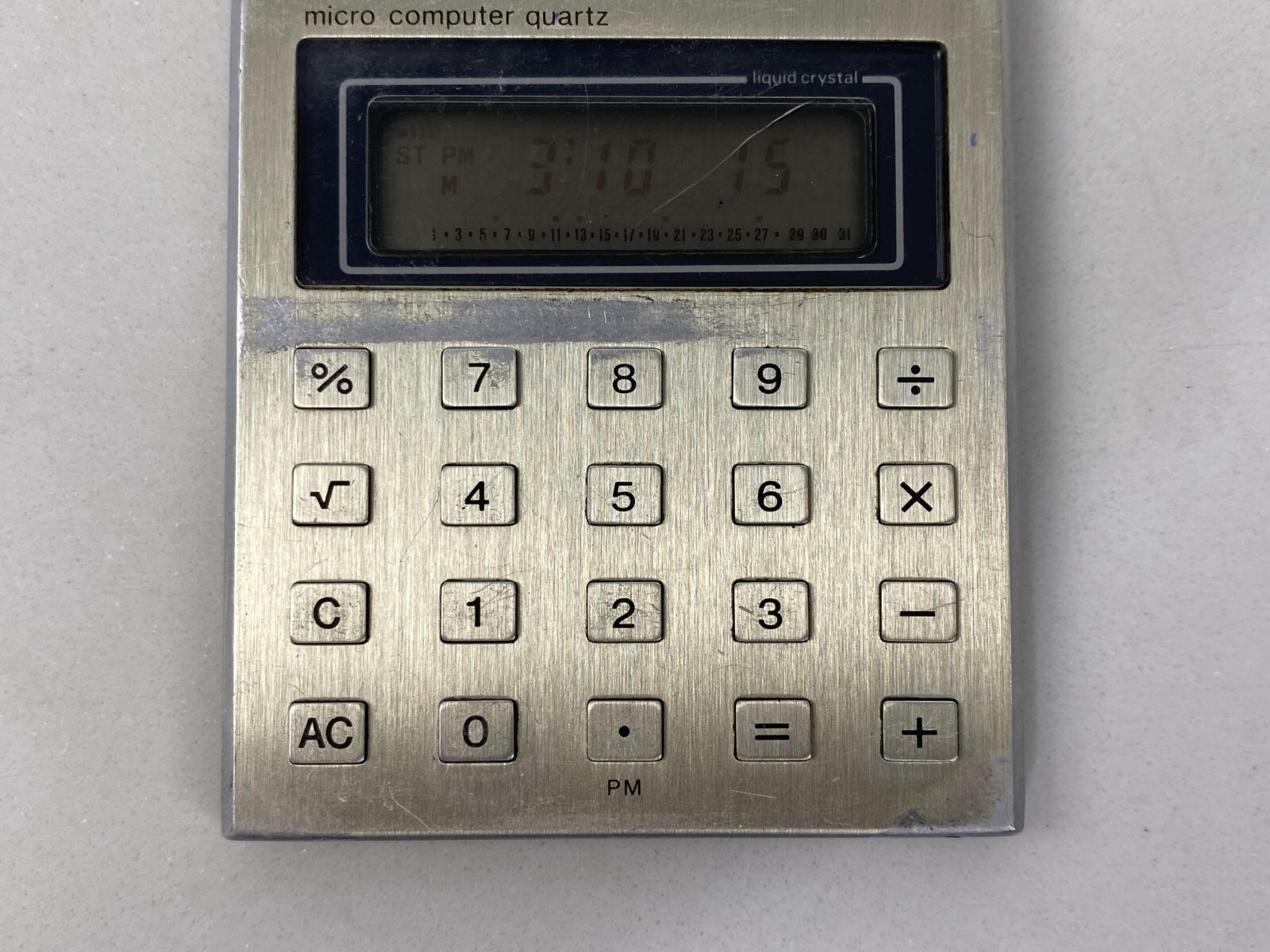 Casio MQ-11 Vintage Micro Computer Quartz Calculator Clock Made in Japan