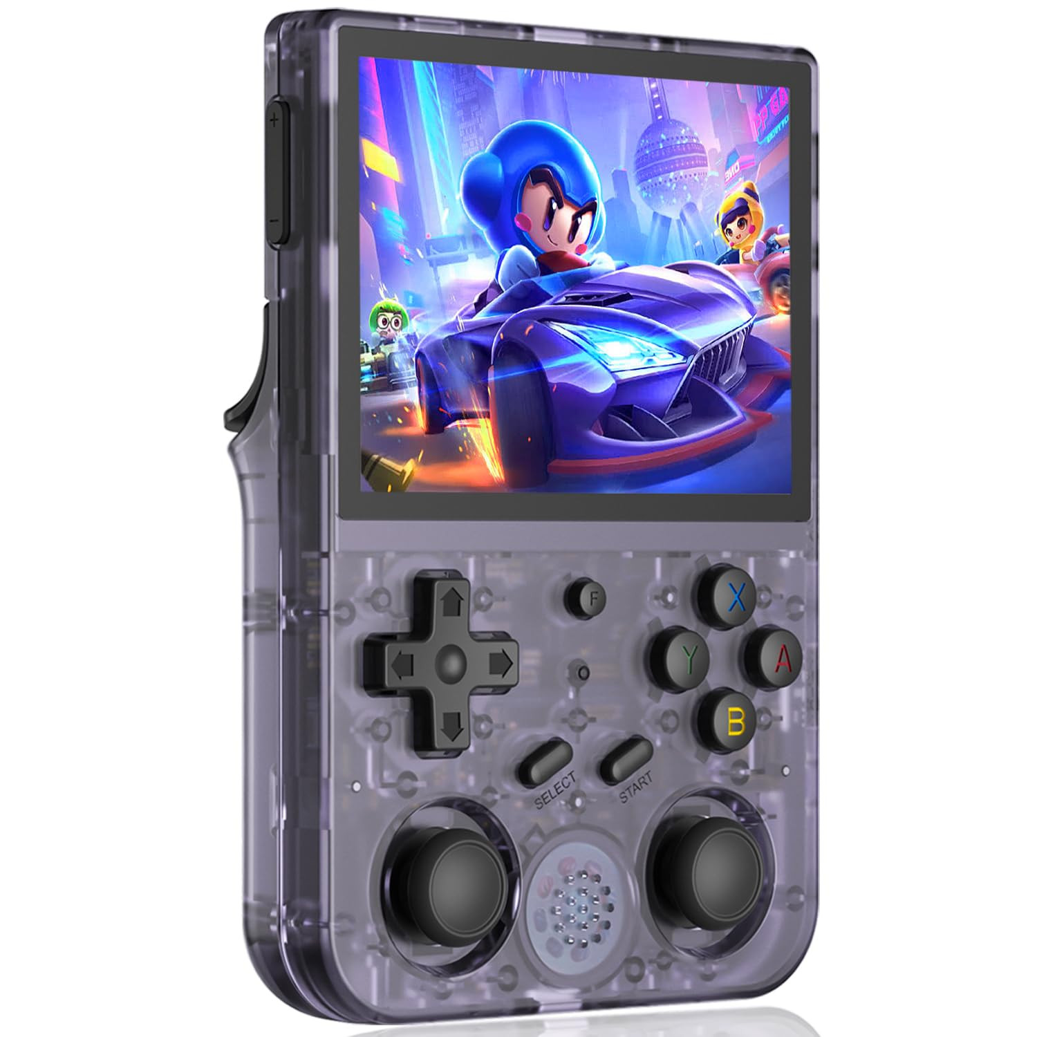 RG353V Retro Handheld Game with Dual OS Android 11 and Linux,Rg353V with 64G TF