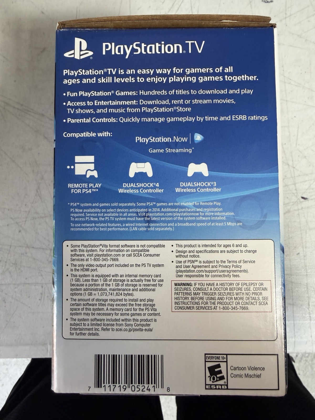 Sony PlayStation TV VTE-1001 Bundle, NO LEGO Movie Game Code, 8GB, Black
