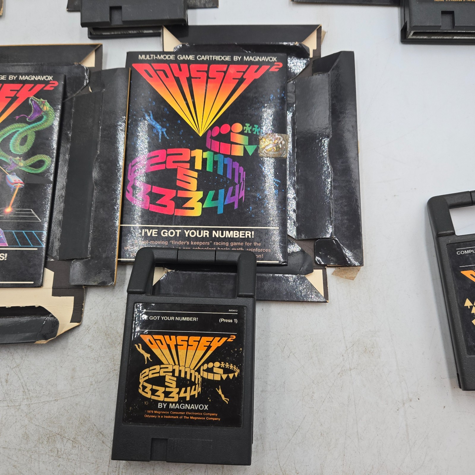 Untested Magnavox Odyssey 2 Console Boxed w Controllers, Manuals & 6 Games