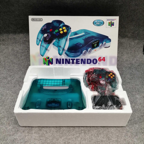 Nintendo 64 NUS-001, Home Console, Clear Blue, Box, instructions, Good product
