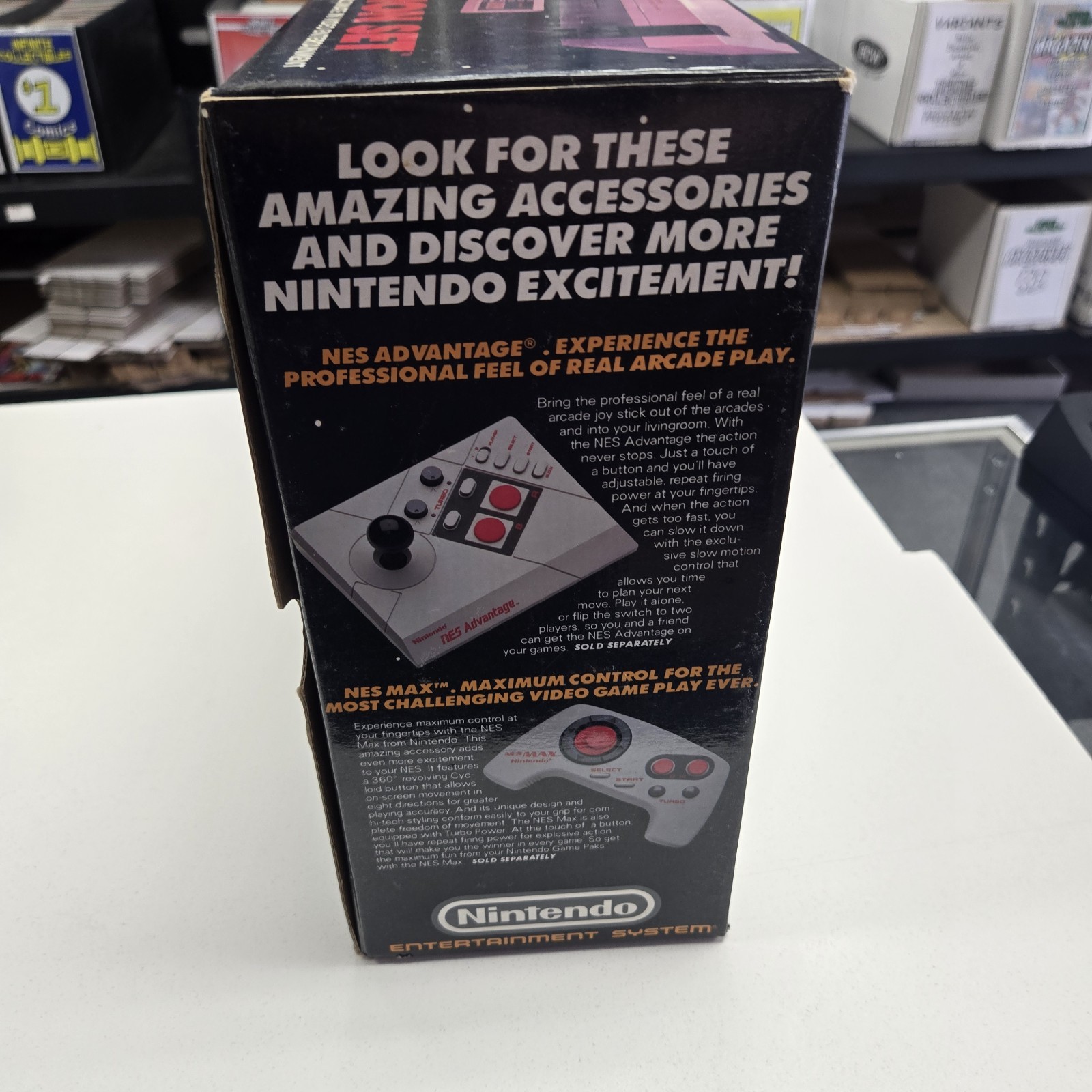 Nintendo NES Action Set Complete in Box CIB w/ Zapper Mario Duck Hunt TESTED!!!