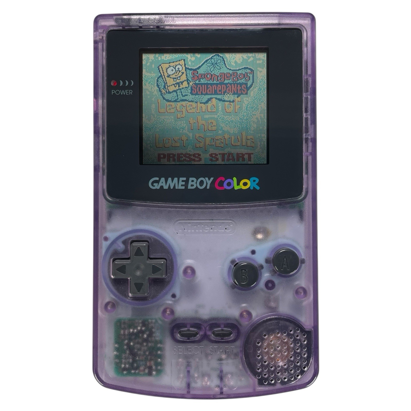 VTG 1998 Nintendo GameBoy Color Handheld Atomic Purple CGB-001 Bundle 13 Games