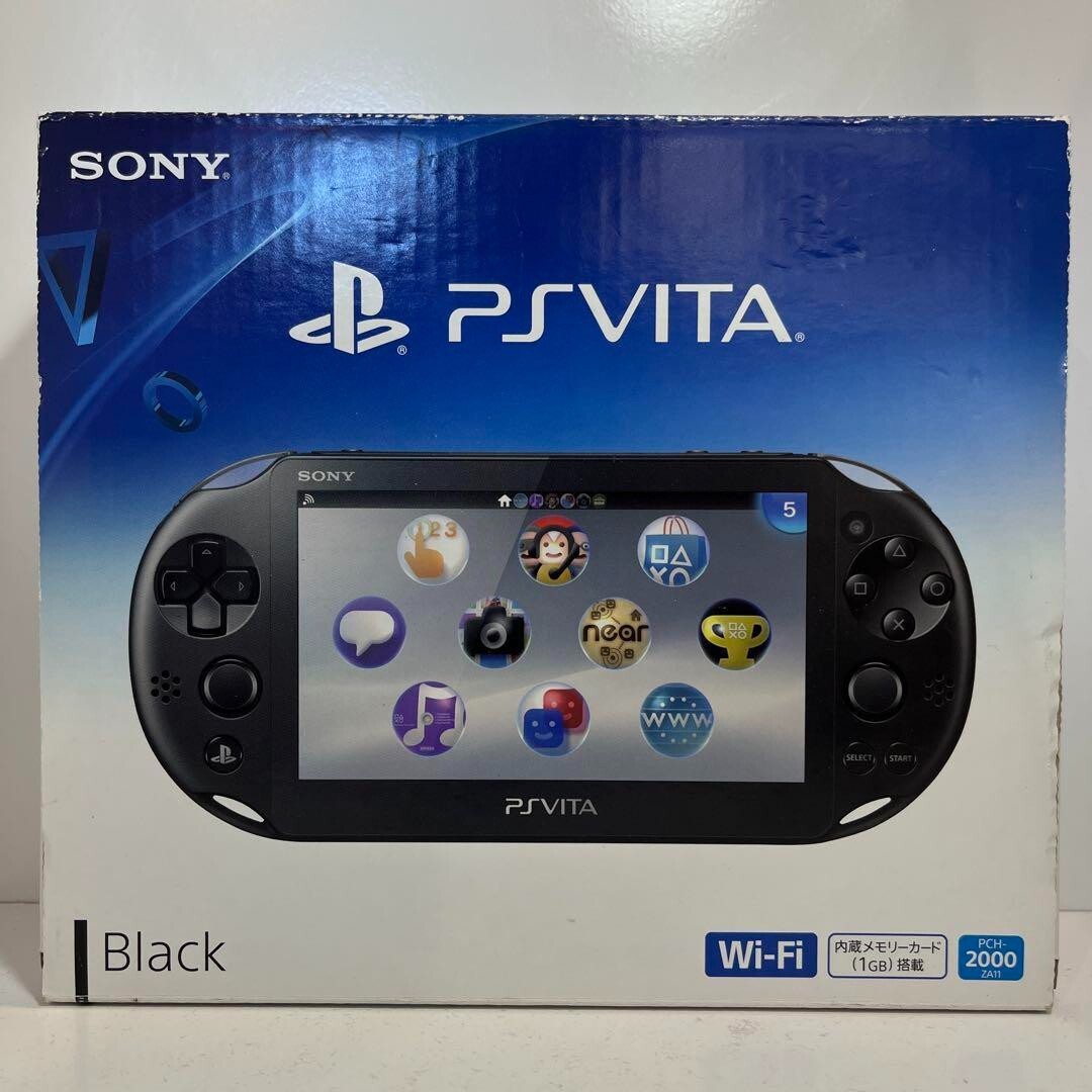 PS Vita Black PCH 2000 ZA11 Console Charger Box PSV Slim BOX