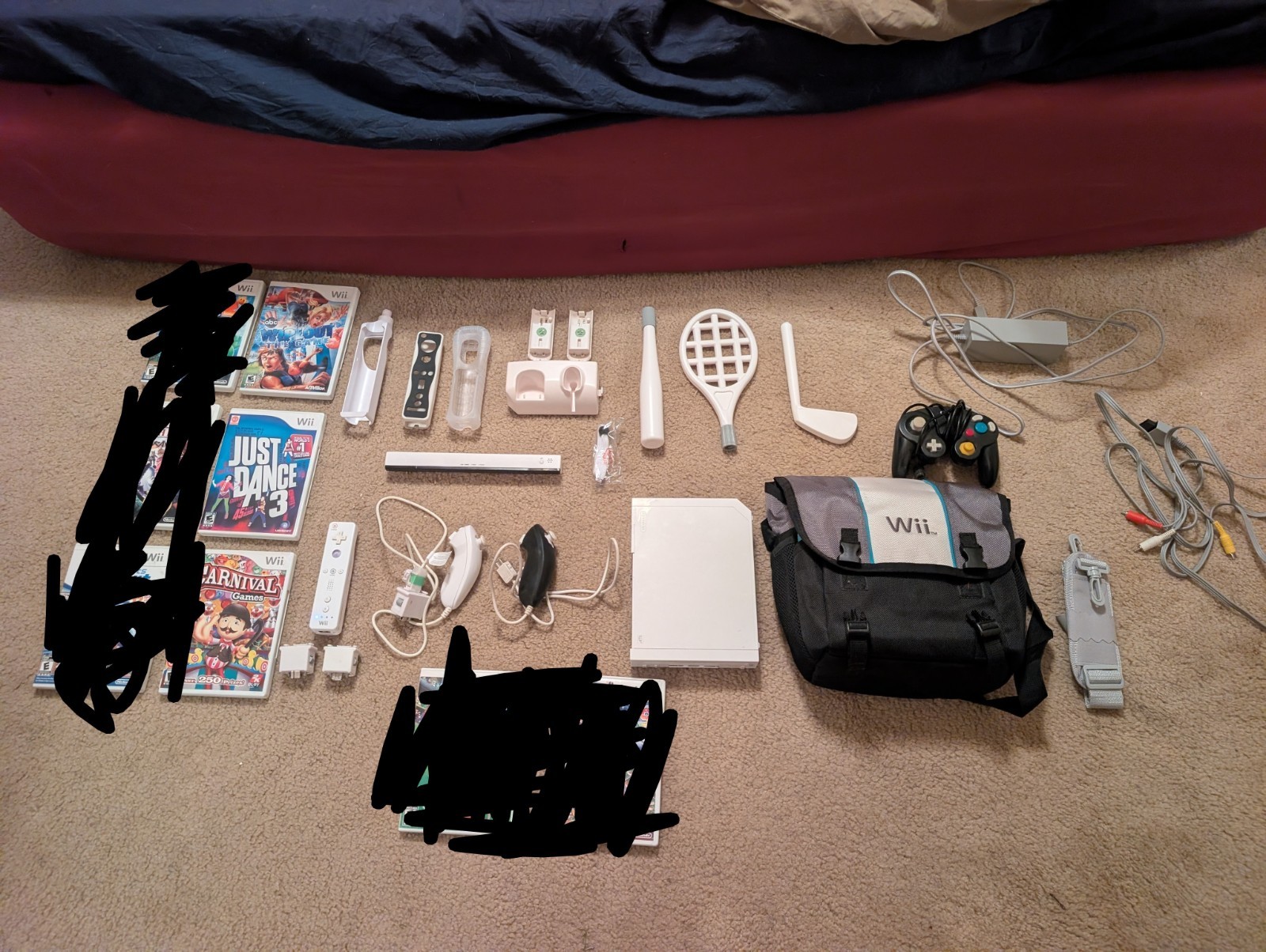 Nintendo Wii Console, Controllers,, Games & Accessories. Tested & Works.
