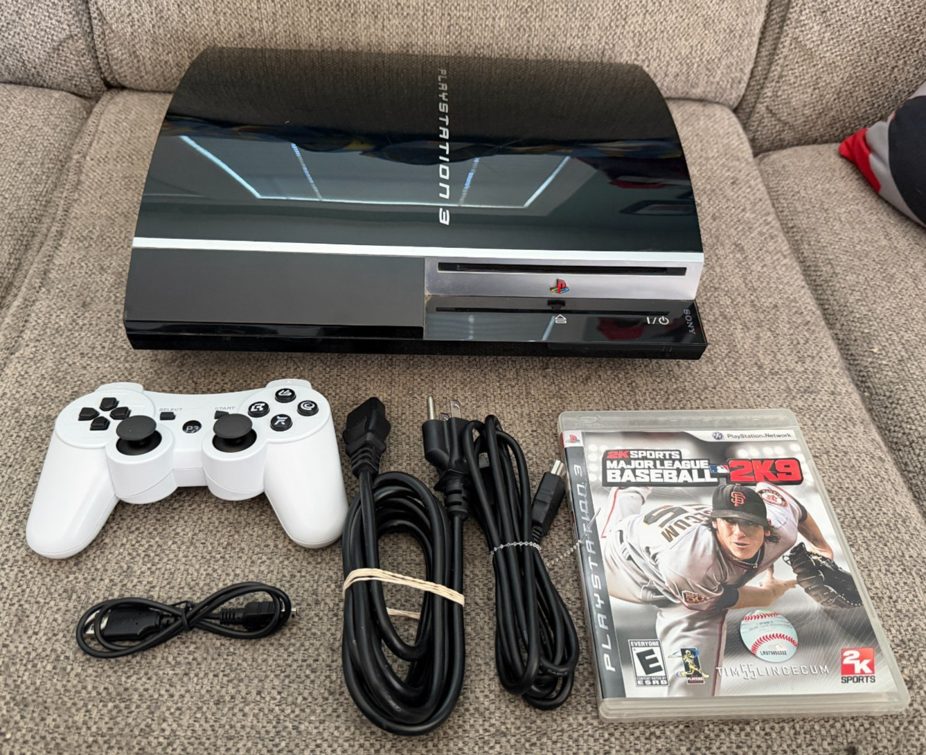 Sony PlayStation 3 Fat PS3 160GB Black Console Gaming System CECH-P01 – MLB 2K8