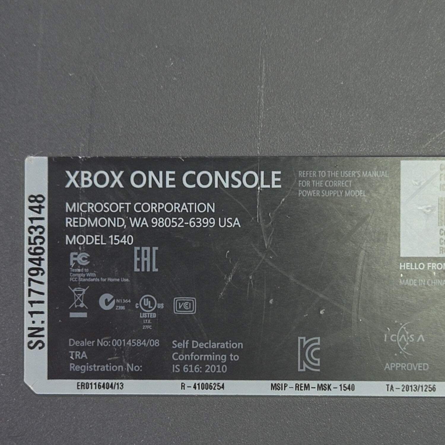 Microsoft Xbox One 1TB Console Gaming System Only Gray 1540