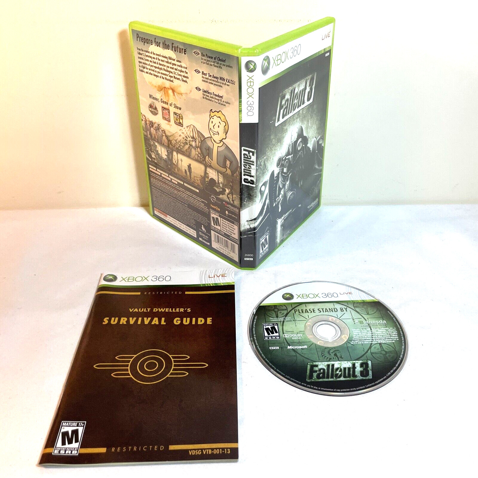 XBOX 360 ARCADE CONSOLE w/ Box, Hookups +12 Games – Tested Works *READ*