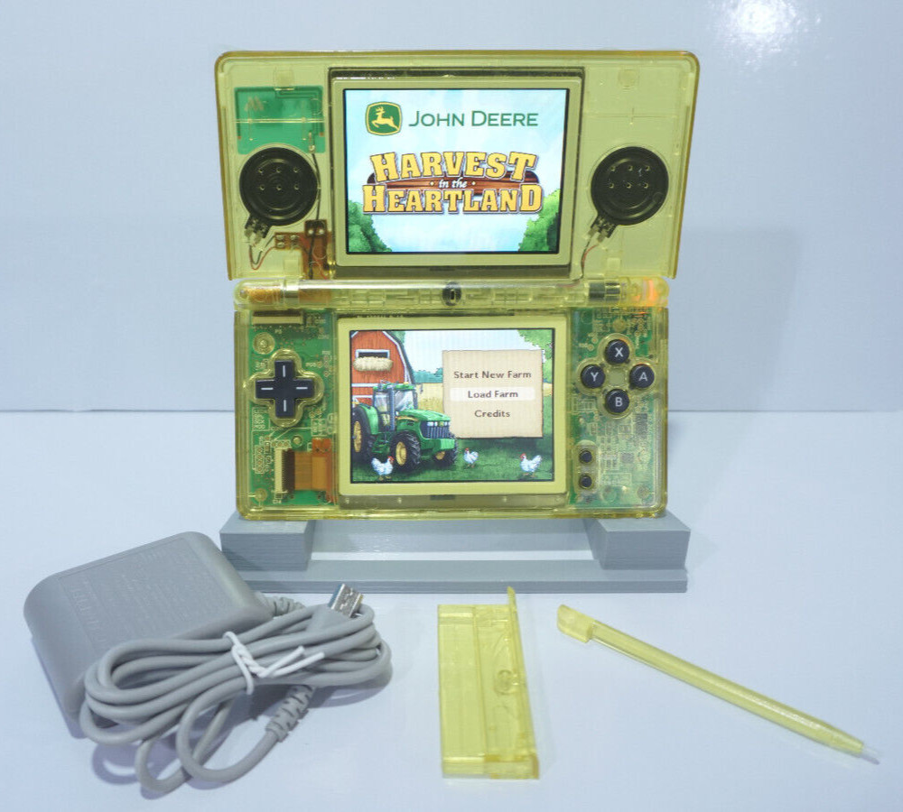 Nintendo DS Lite Transparent Clear Yellow / Black Handheld System