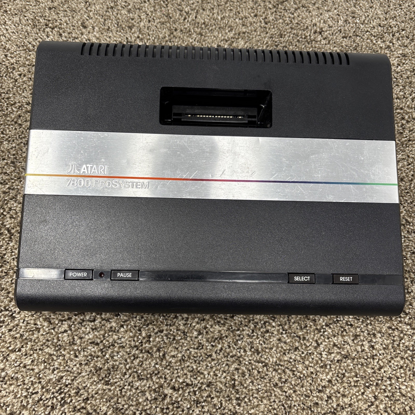 Atari 7800 Video Game Console With Controllers Game TESTED Bundle Lot In Box