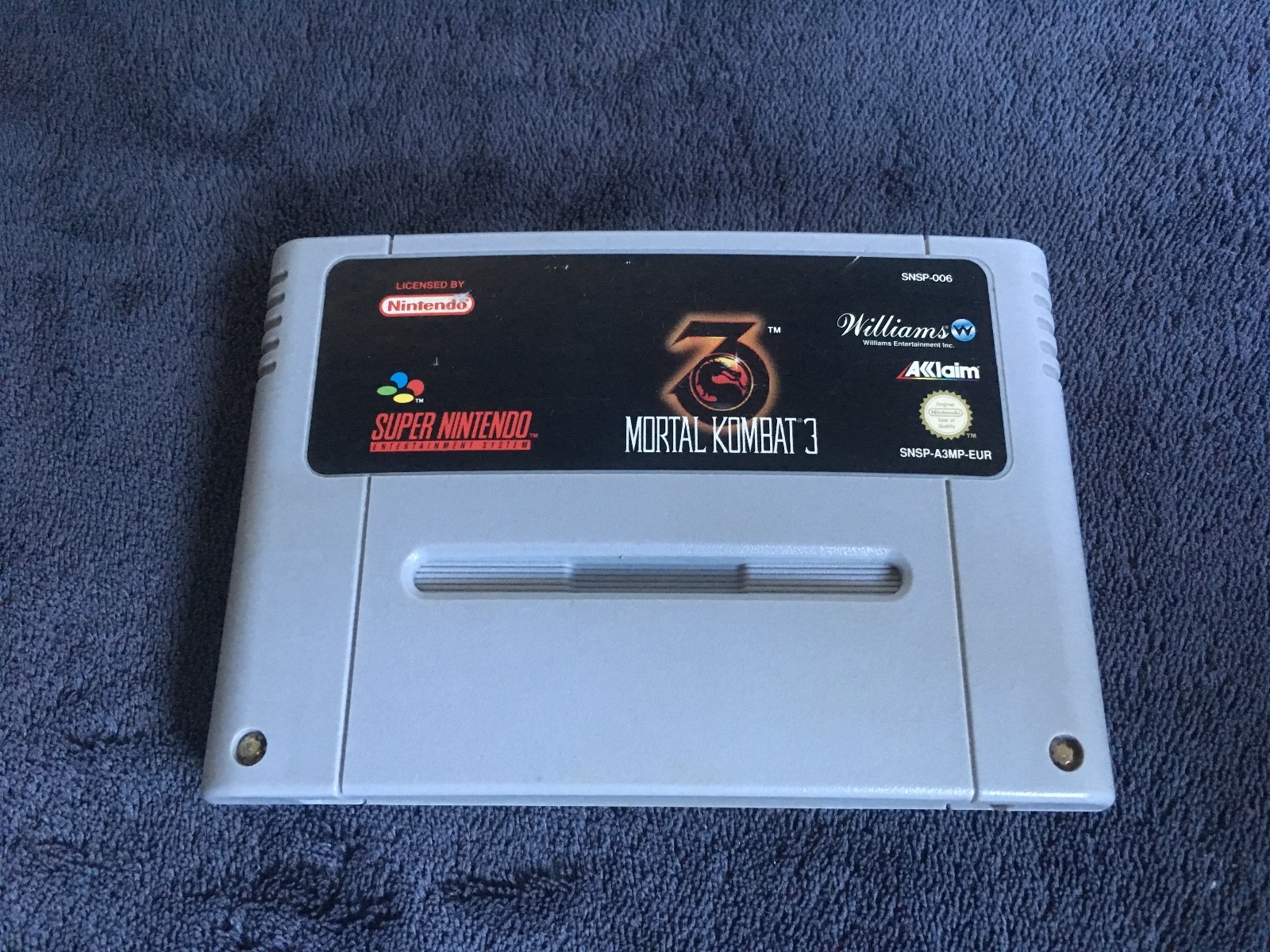Super Nintendo Mortal Kombat 3 EUR Very Good Condition