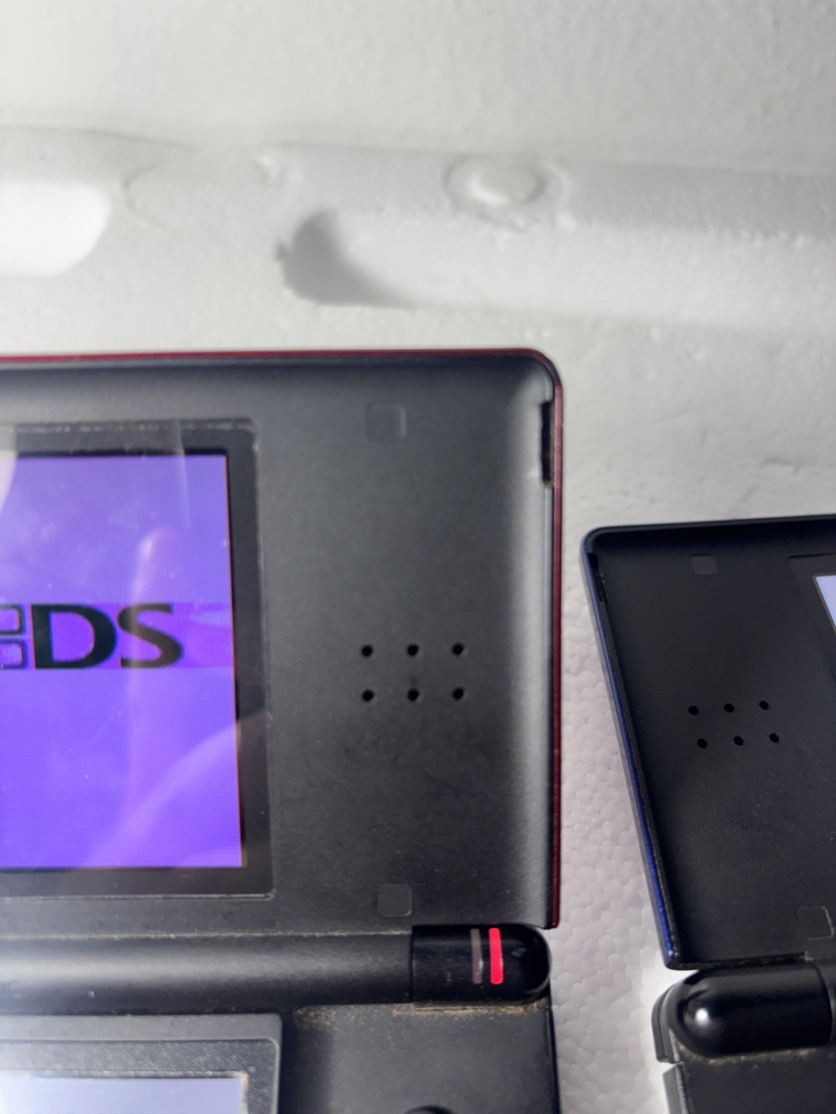 Nintendo DS Lite x2 Blue-Red -Bundle For Repair Broken Hinge -Screen repair-Work