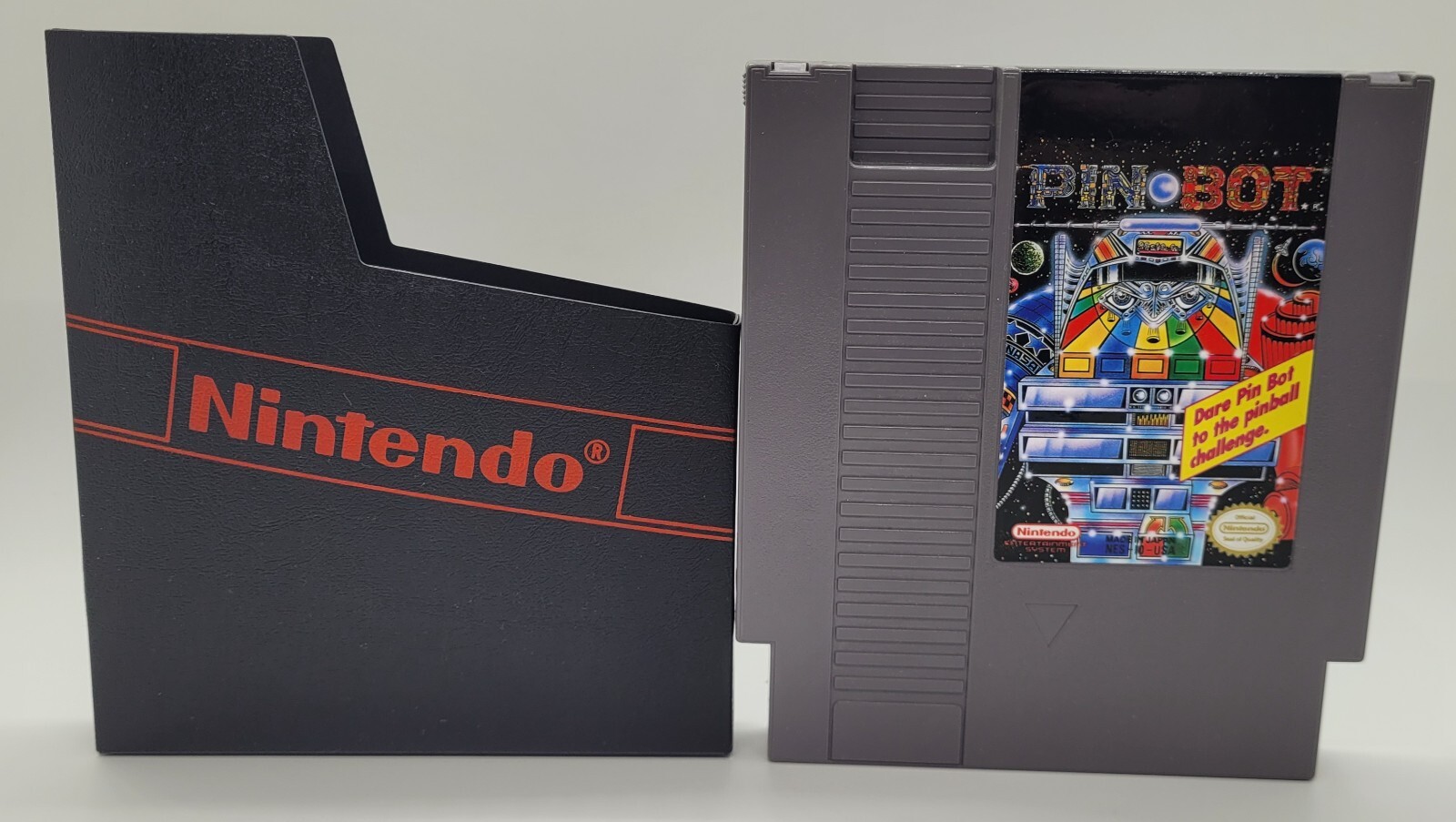 Nintendo NES Pin Bot video game with Nintendo Branded Sleeve! *Read*