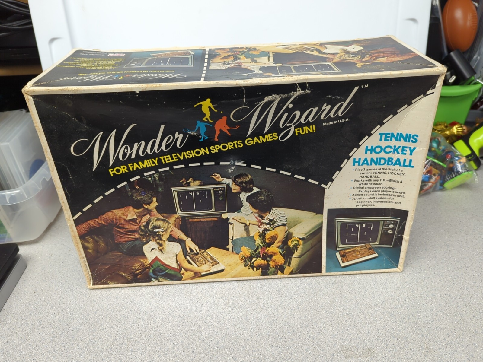 Wonder Wizard Model 7702 1st Gen TV Video Game Console In Box UNTESTED