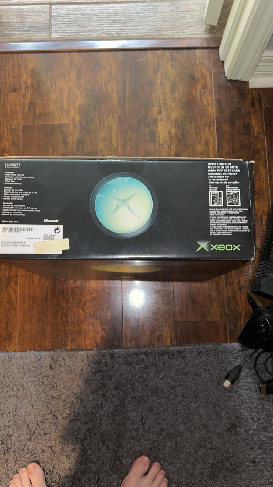 Microsoft Xbox Console, Box And Cables -. TESTED AND WORKING