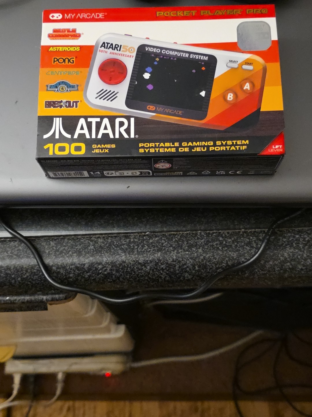 NEW My Arcade Atari Pocket Player Pro Portable Video Game System 100 Games
