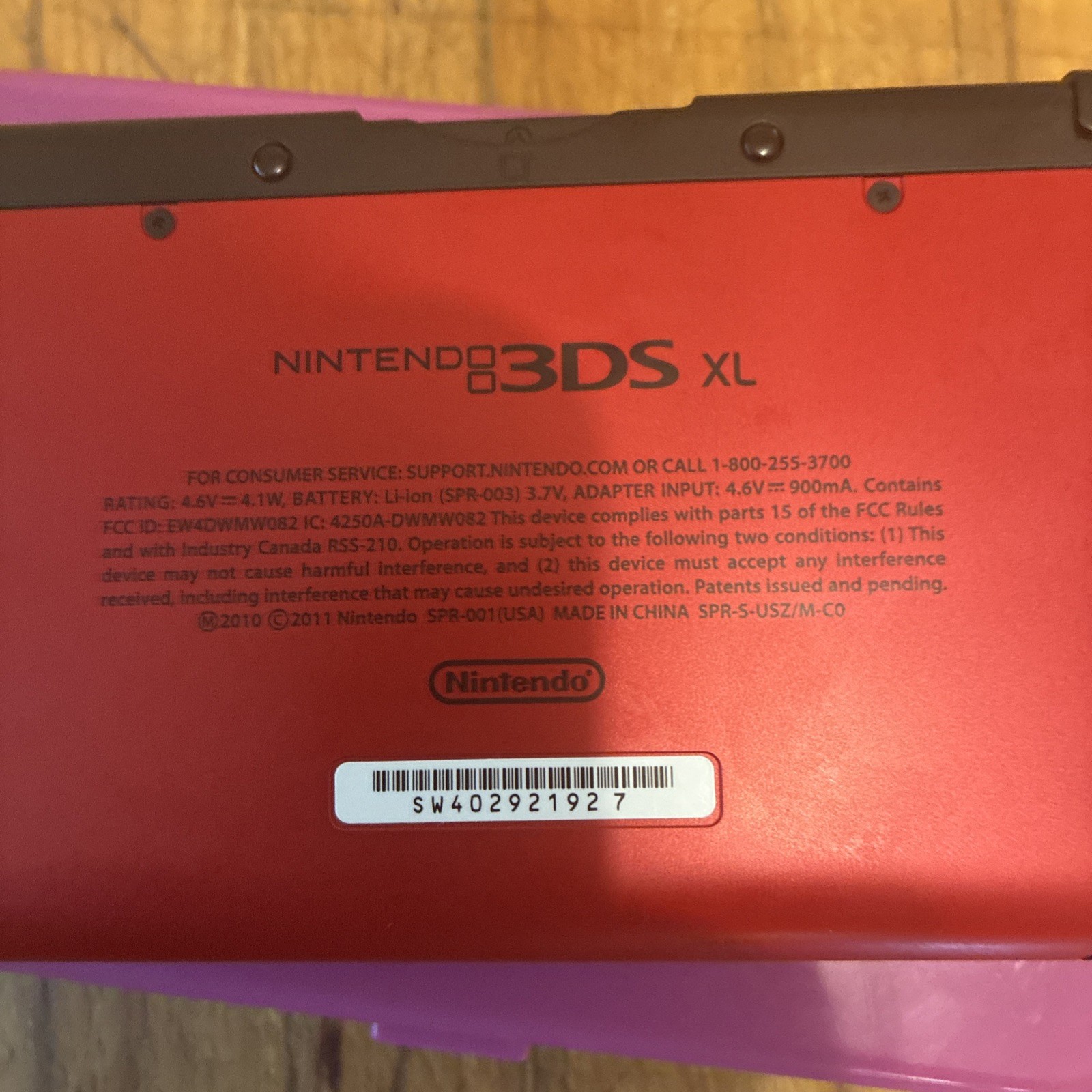 Nintendo 3DS XL Red/Black