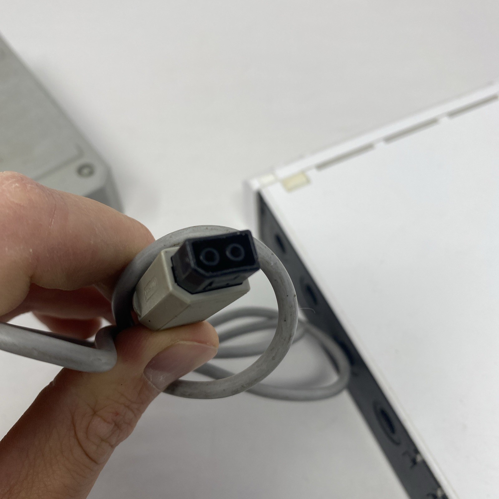 Wii Nintendo Console, Power Adapter FOR PARTS or Repair Powers On Untested
