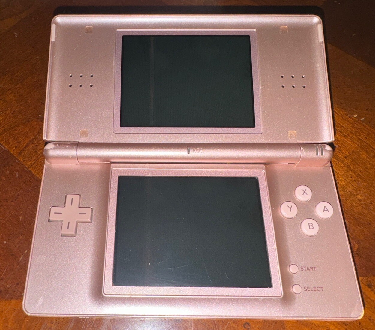 Nintendo DS Lite Metallic Pink with Box Stylus Manuals Tested