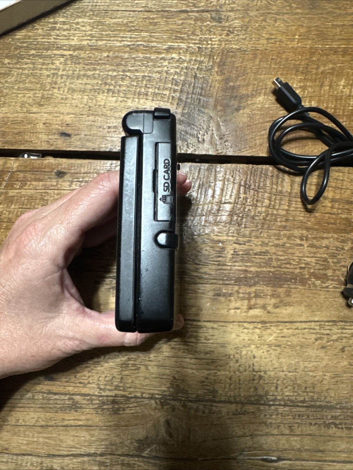 Nintendo DSi Matte Black Handheld System Stylus And Car Charger NO Wall Charger