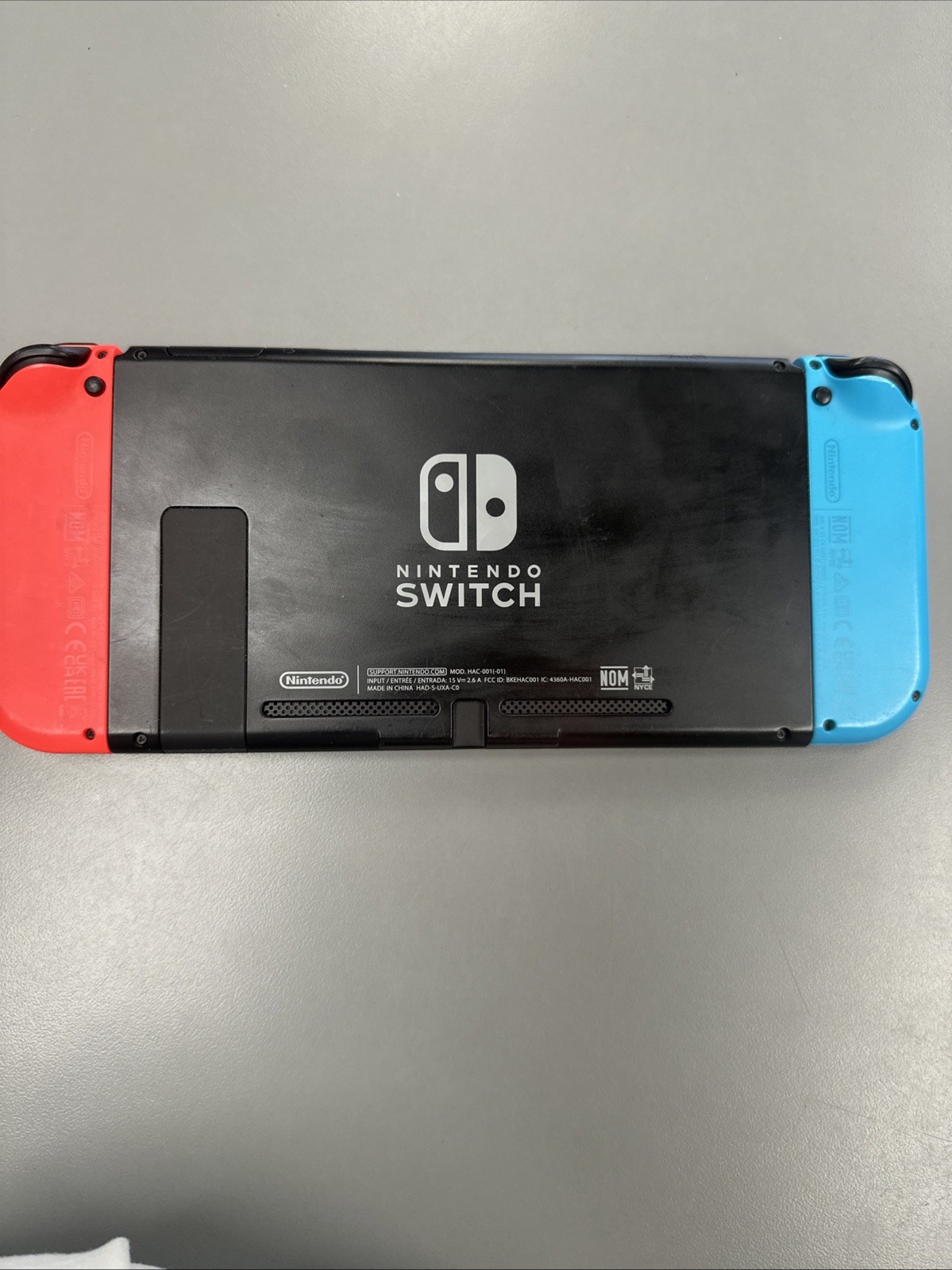 Nintendo Switch, Red/blue Joycons Please Read See photos USED with 64GB SD CARD