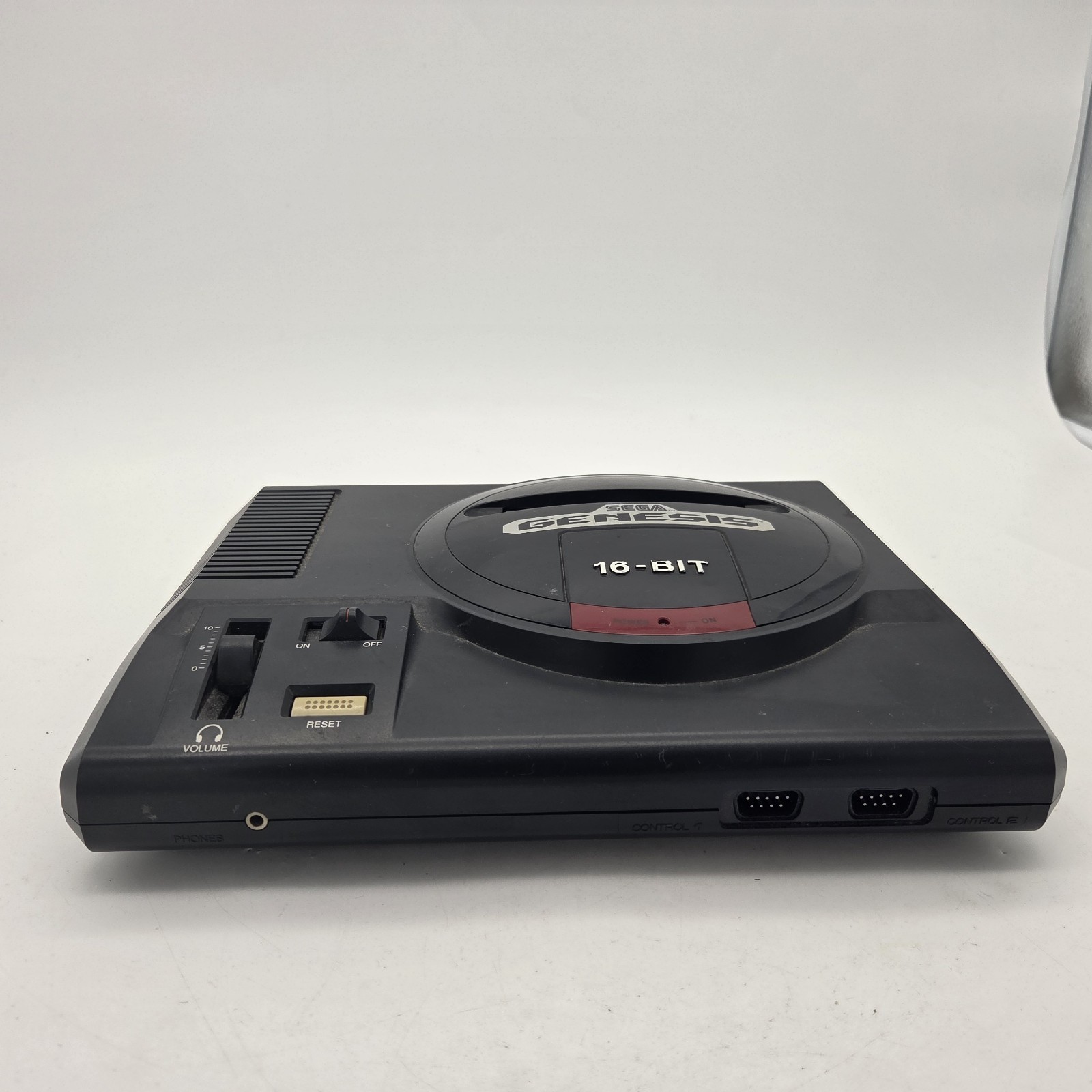 Sega Genesis 16 Bit Model 1 Console Only W/ RF Cable *missing Side Cover* Tested