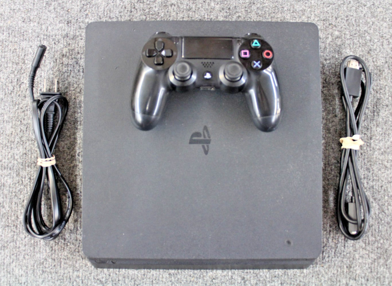 Sony PlayStation 4 Slim Console 1TB Core w/ Controller and Cords (Preowned)