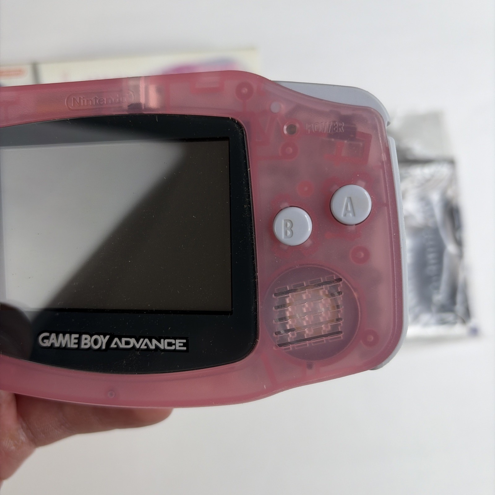 Nice! Nintendo Game Boy Advance Handheld System Fuscia Pink CIB Complete Box