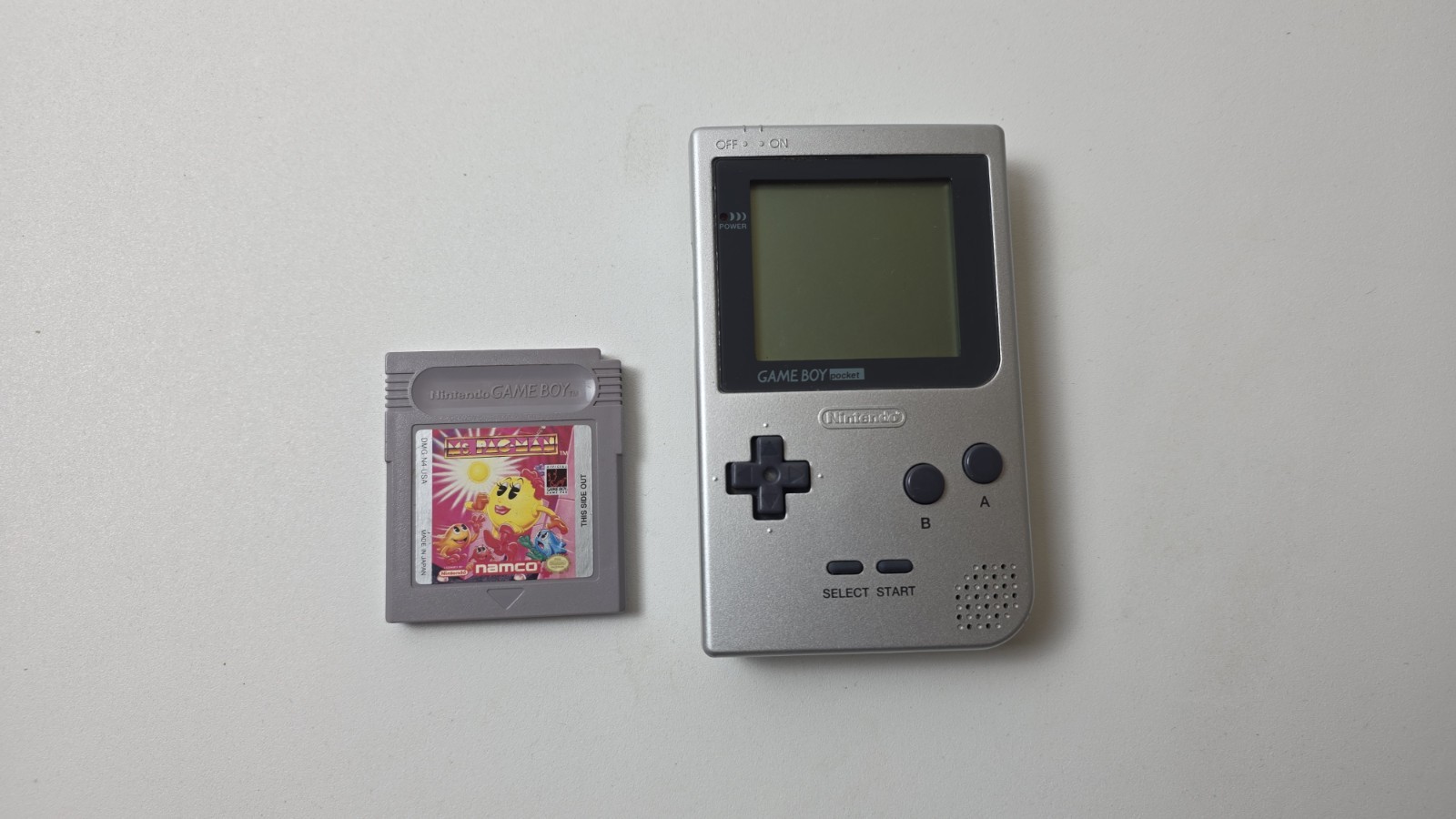 Nintendo Gameboy Pocket Handheld System with Ms Pac-Man