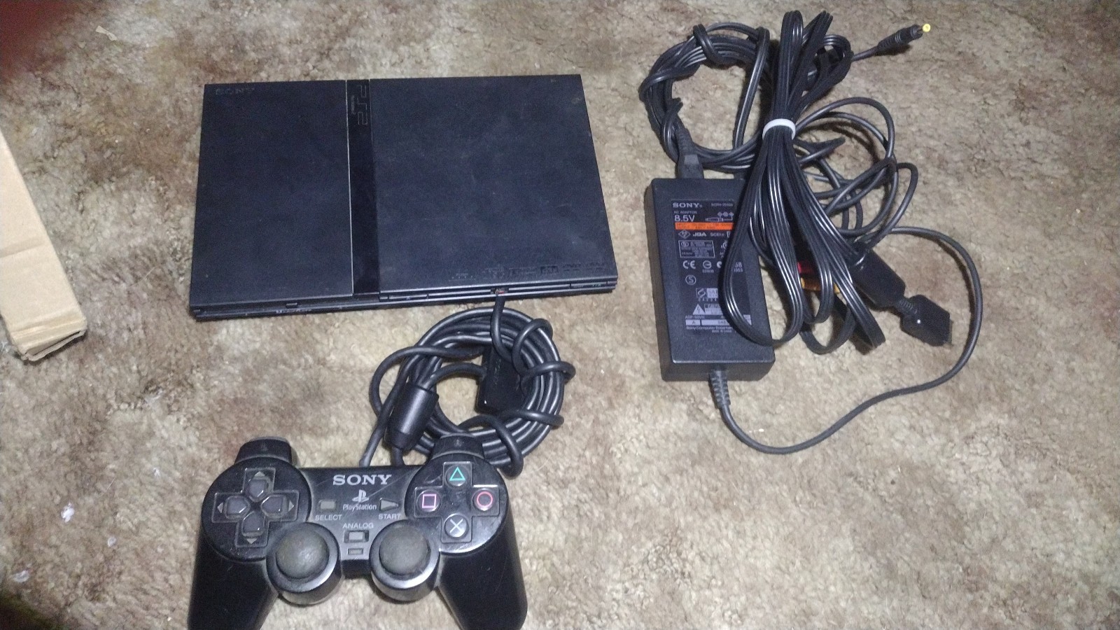 Sony PlayStation 2 Slim Line Version 1 Console – Charcoal Black (SCPH-70012)