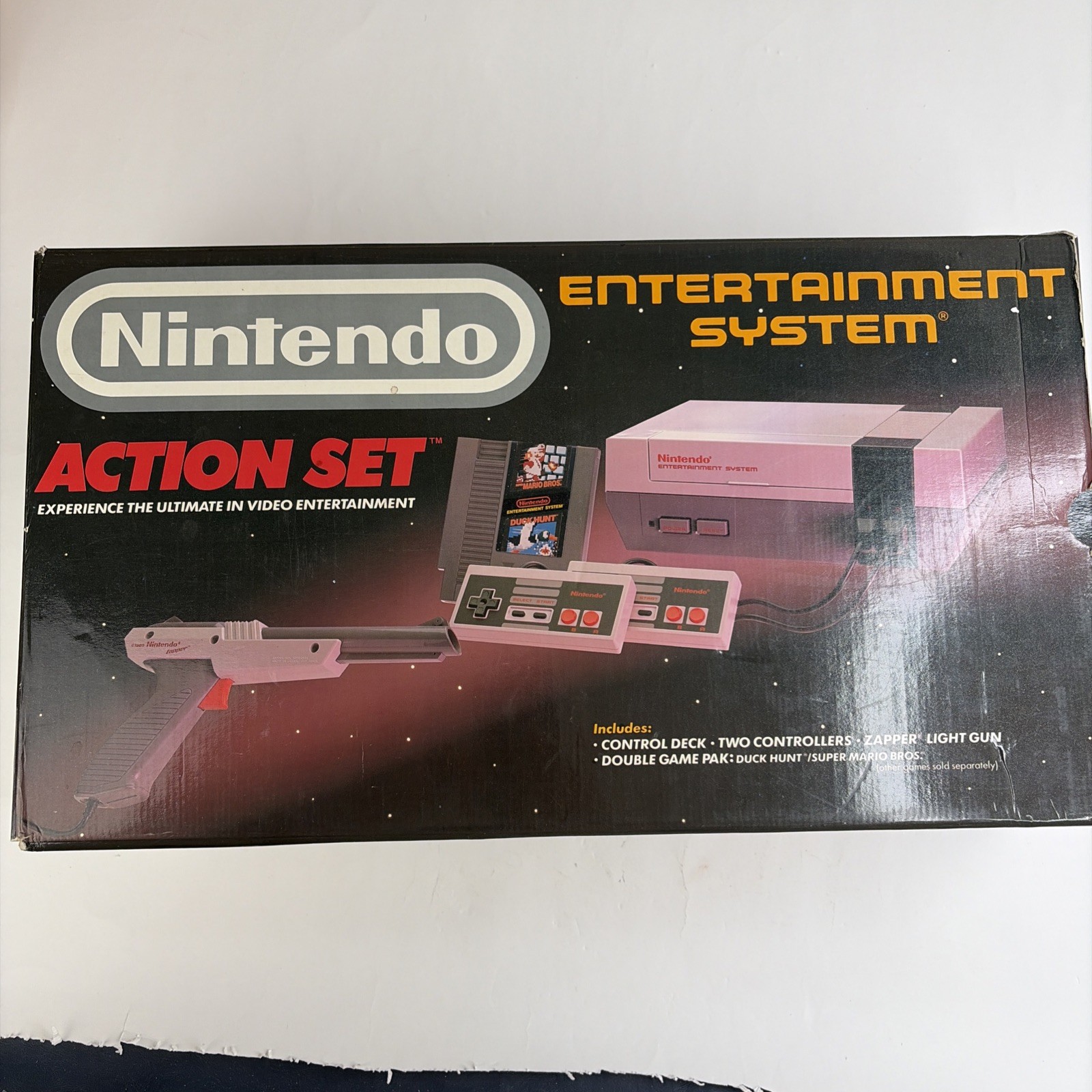 NES Nintendo Entertainment System Console Action Set Complete CIB Box W Mario