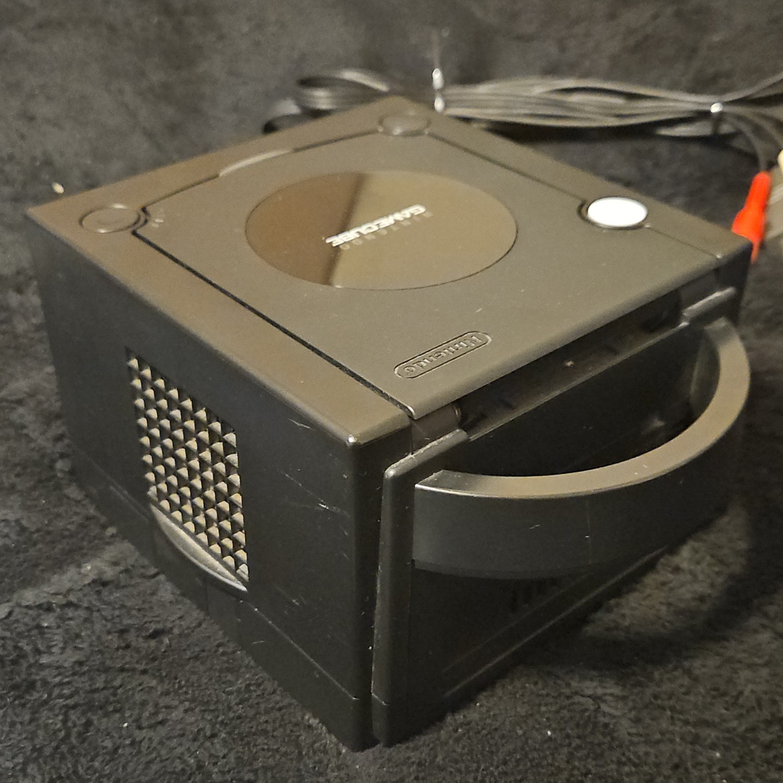 Nintendo GameCube Console Black Bundle 2 Controllers AV Power 128MB Memory Card