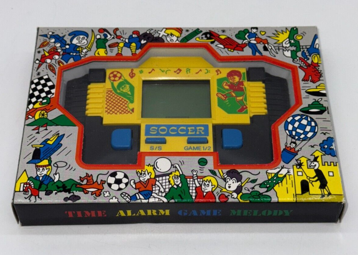 SOCCER – LCD Game & Watch Portable Console – 1990’s – DEADSTOCK – BOXED