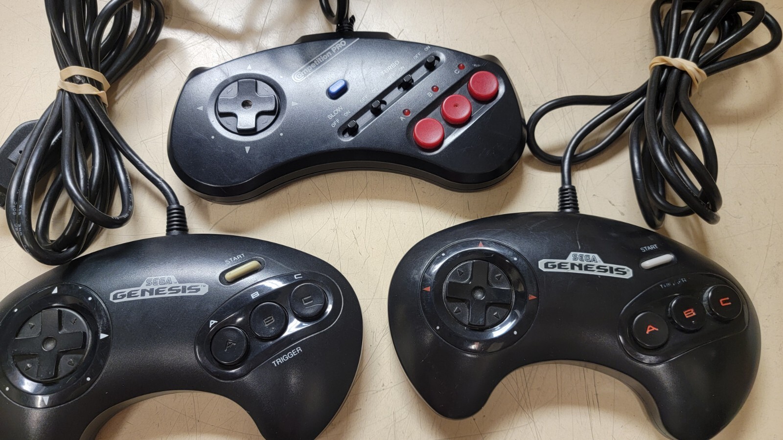 Sega Genesis 1601 System Console with Controllers & Games