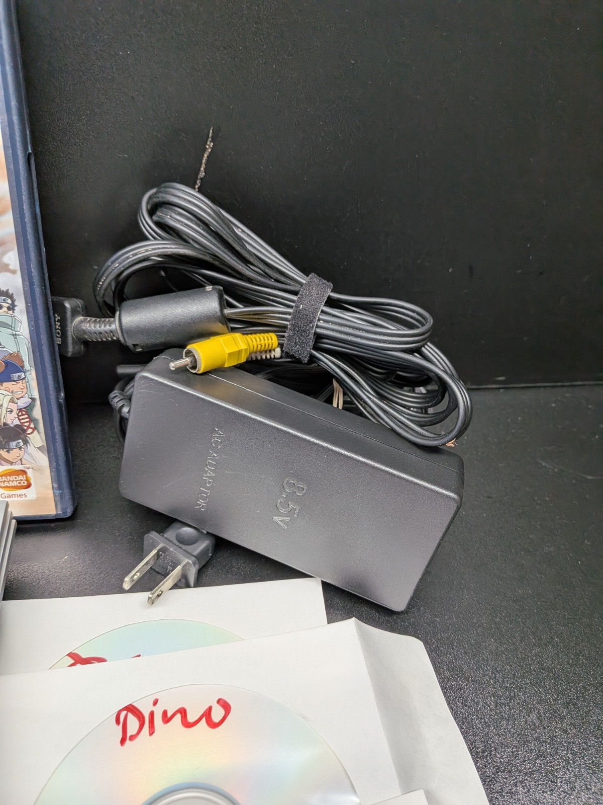 Silver PlayStation 2 Slim PS2 OEM Bundle OEM Controller, Cables, Memory Card
