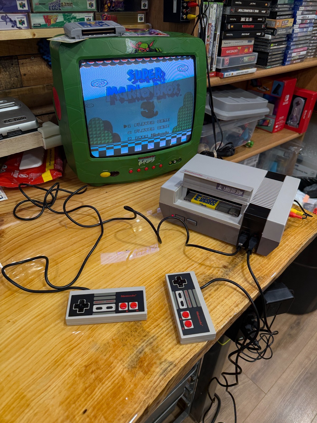 Nintendo NES Challenge Set Console in BOX (Complete) Rare
