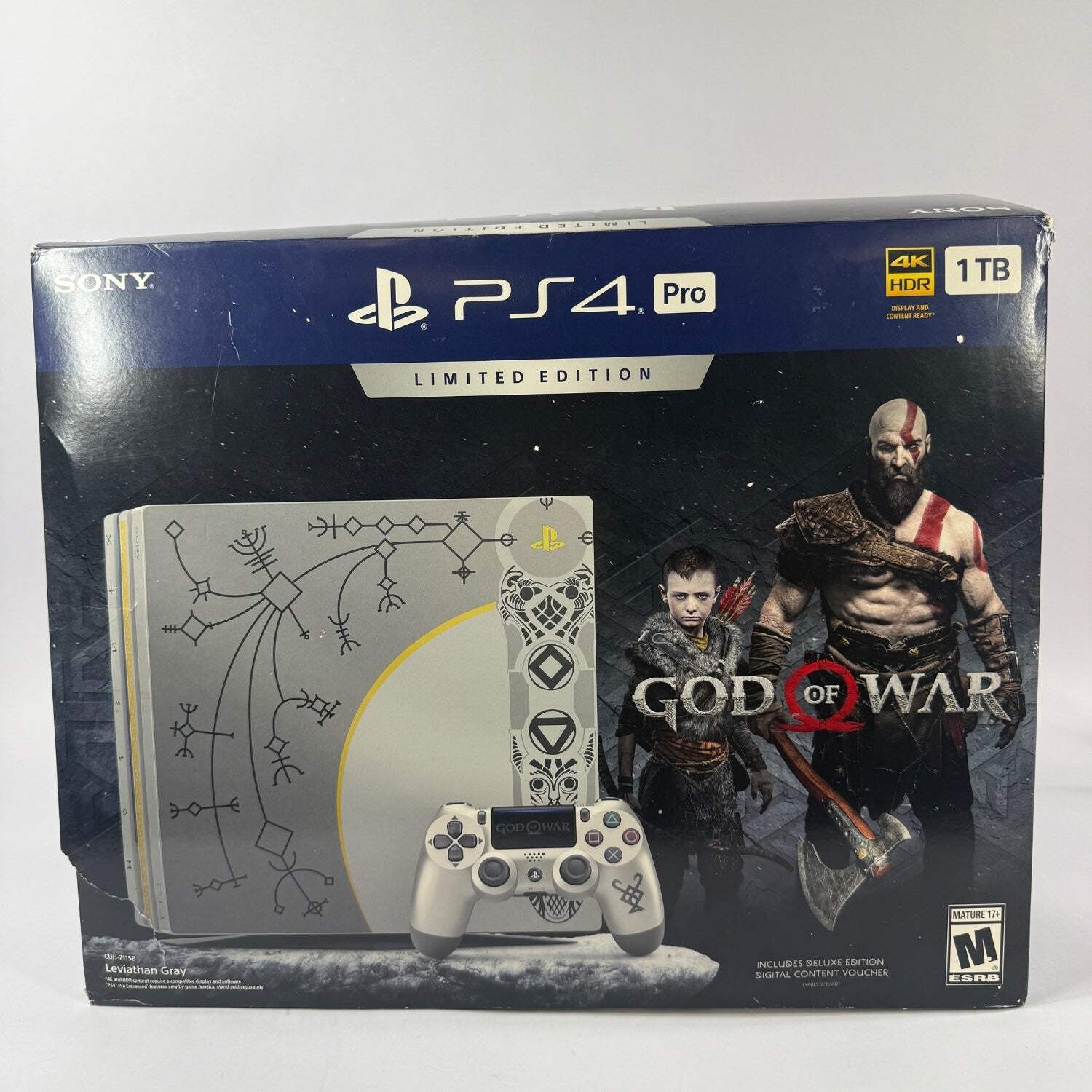 Sony PlayStation 4 Pro PS4 1TB God of War Limited Edition Console CUH-7115B