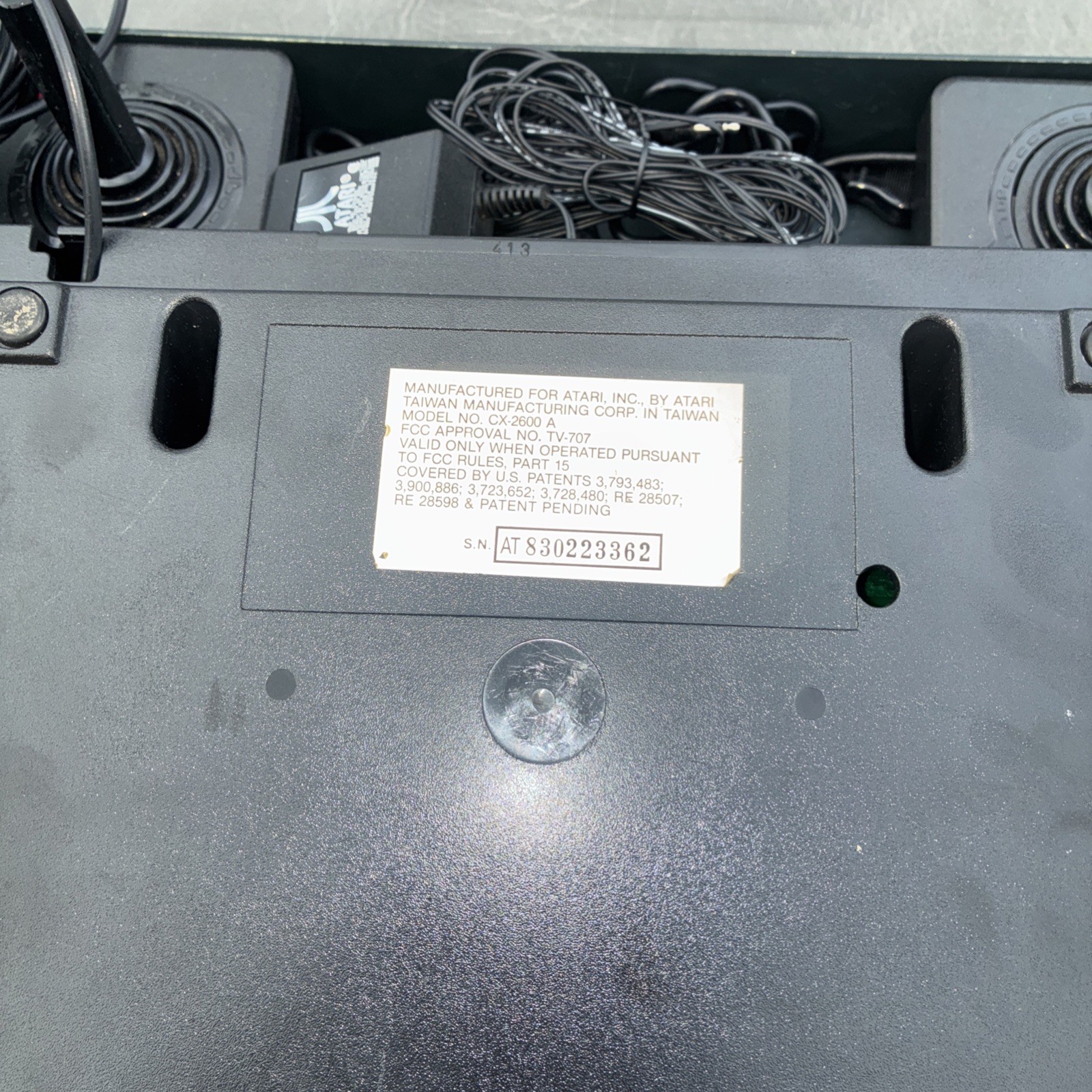 Atari 2600 Darth Vader Console W/storage Tray, Games, Power Supply & Controllers