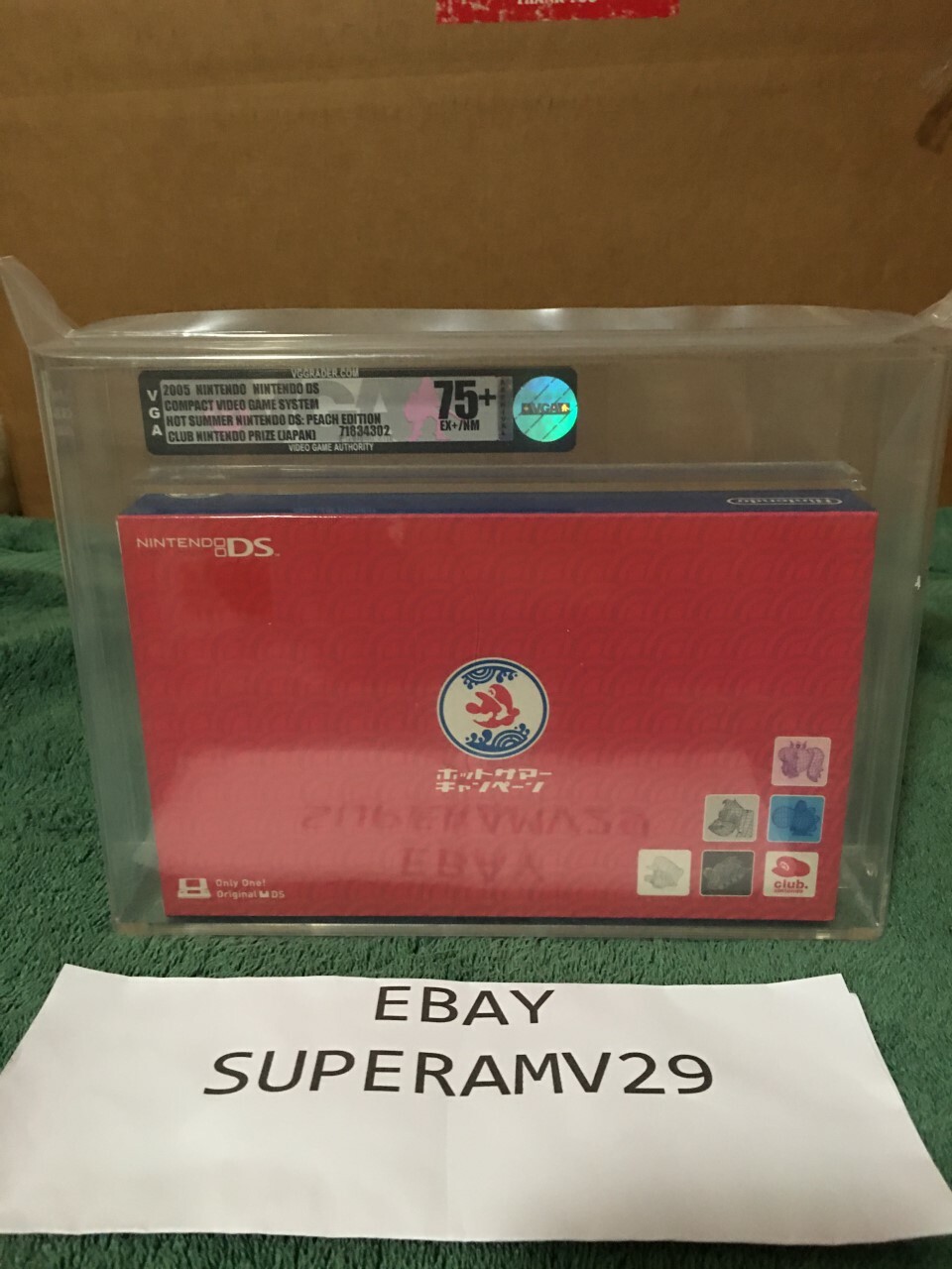 NINTENDO DS HOT SUMMER: PEACH EDITION LIMITED TO 200 UNITS ONLY VGA 75+ ARCHIVAL