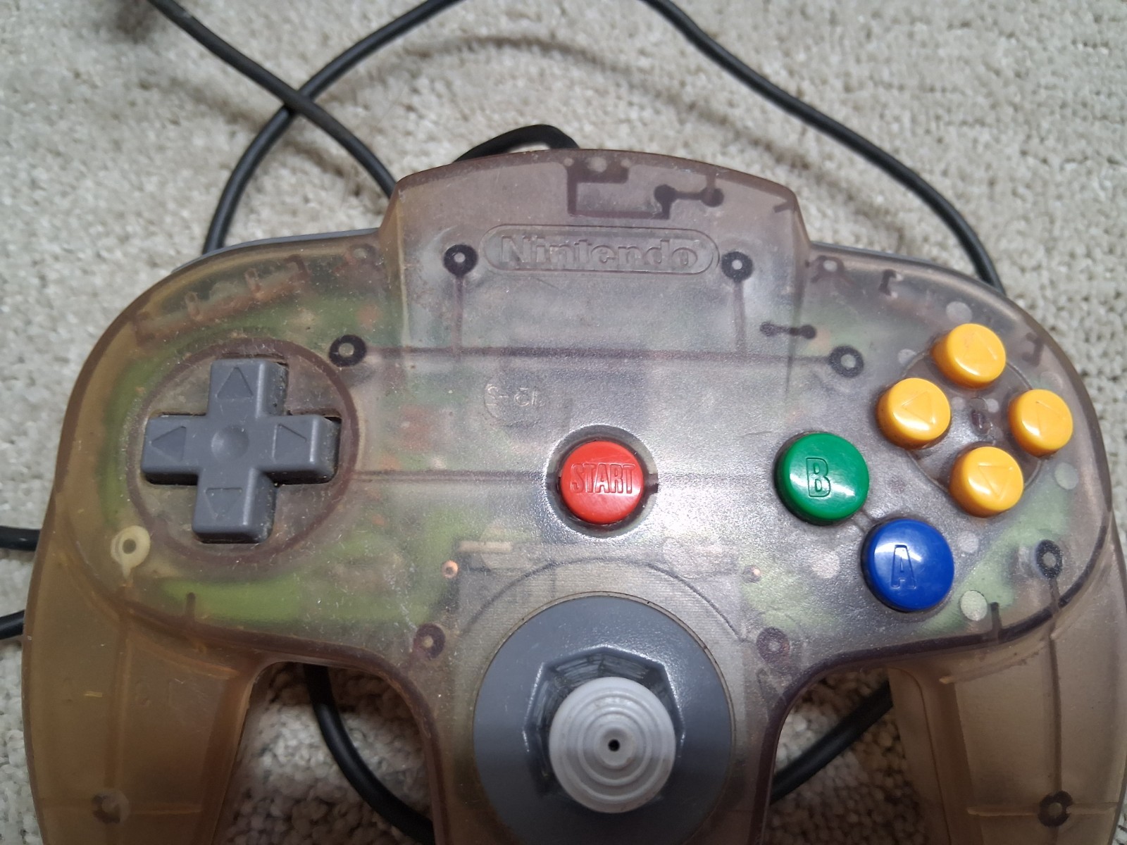 Nintendo 64 N64 Gaming Console System W/ Controller No AV Cord Powers On