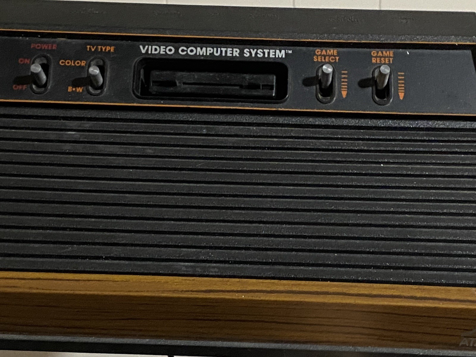Atari 2600 Home Console Black Brown RF Connectivity