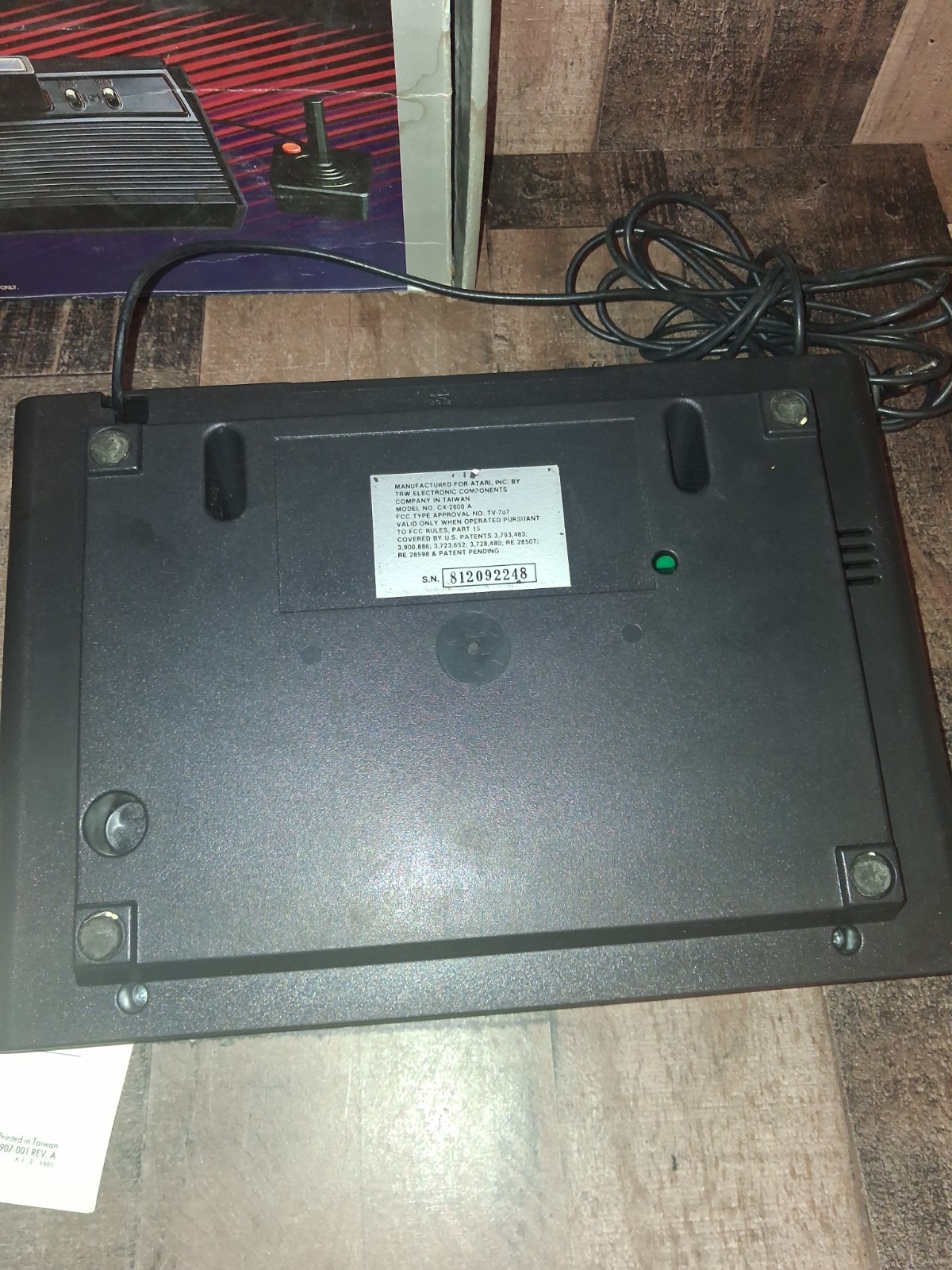 Vintage Atari 2600 Video Computer System 1984 Untested w/Box Paddles Read