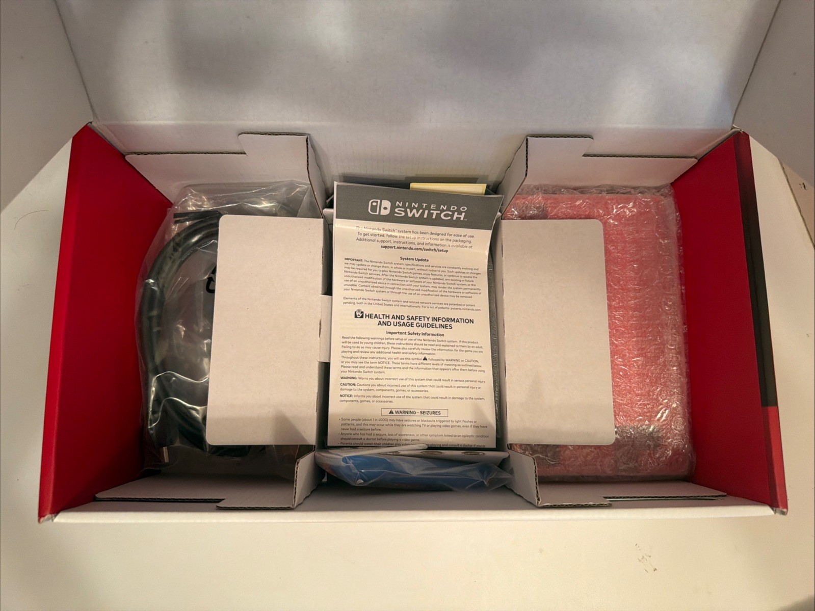 Nintendo Switch Mario Red & Blue Edition Plus 2 Screen Protectors