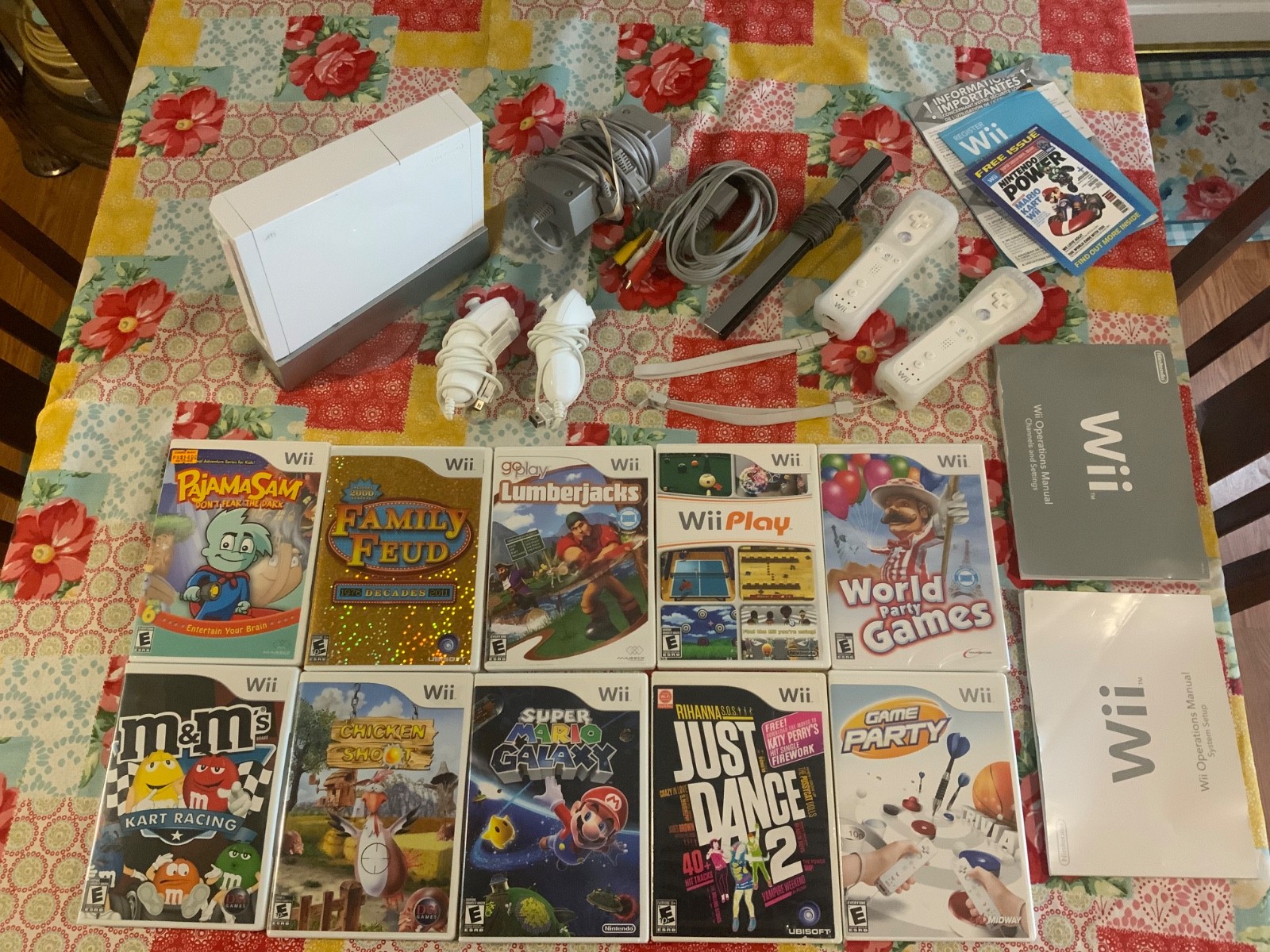 Nintendo Wii White Console & 10 Games. Very Clean N64, GameCube