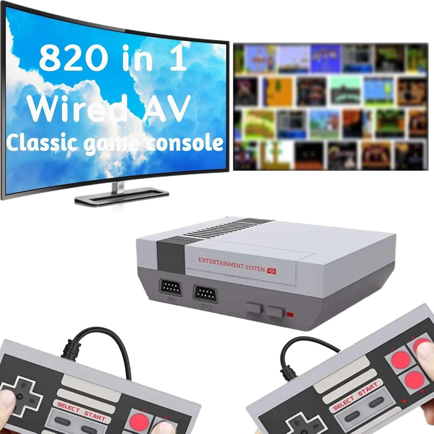 Classic Mini Retro Game Console Built in Classic Video Games,Av Output Handheld