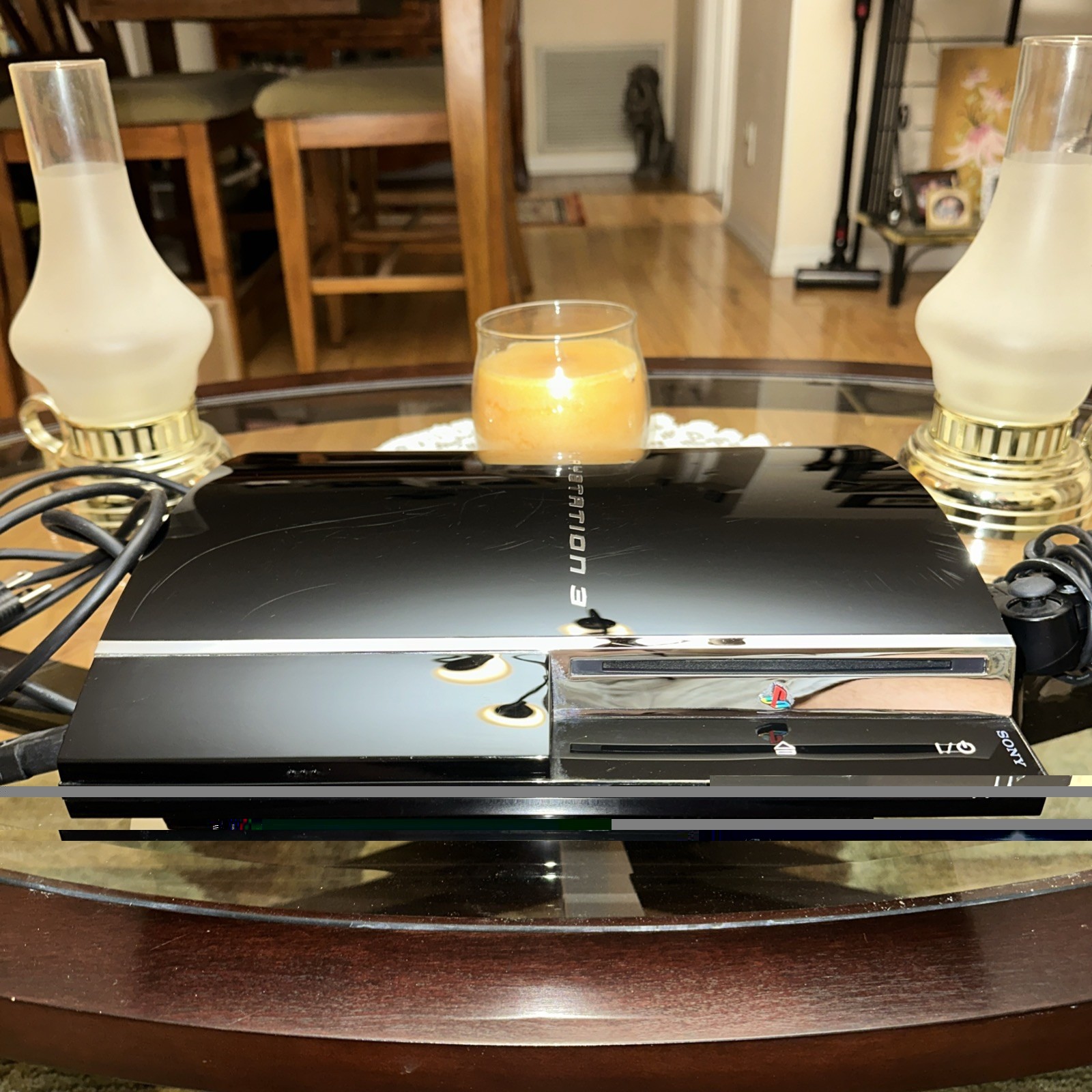 Sony PS3 CECHE01 Backward Compatible 80GB Console! Power cord and controller!